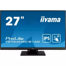 Ecran IIYAMA 27 Tactile PCAP dalle IPS 10 points 4ms 1920x1080 VGA HDMI HPs2x2W 300cd/m² USB 3.0-Hub verre avec revêtement AG…