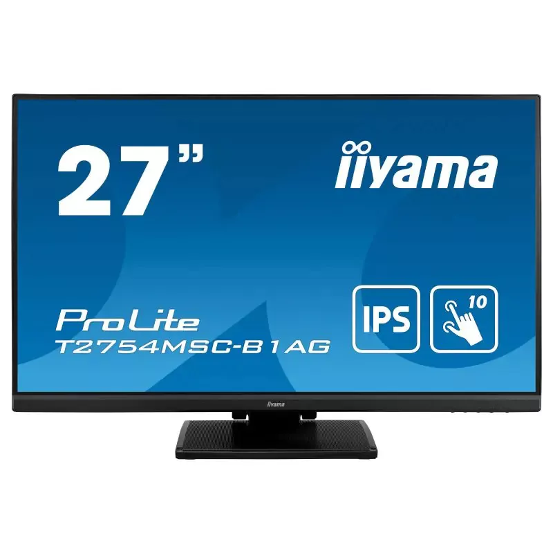 Ecran IIYAMA 27 Tactile PCAP dalle IPS 10 points 4ms 1920x1080 VGA HDMI HPs2x2W 300cd/m² USB 3.0-Hub verre avec revêtement AG…