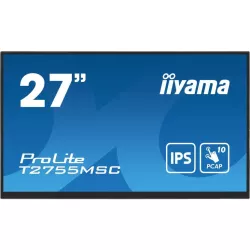 Ecran IIYAMA 27Tactile PCAP conceptions en verre sans cadre IPS 10points 1920x1080 5ms 400 cd/m² 1xDisplayport 2xUSB HUB 3.2…