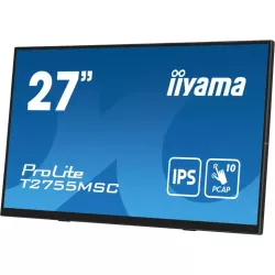 Ecran IIYAMA 27Tactile PCAP conceptions en verre sans cadre IPS 10points 1920x1080 5ms 400 cd/m² 1xDisplayport 2xUSB HUB 3.2…