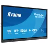IIYAMA LFD 55 dalle IPS anti-reflet 40 pts 16:9 3840x2160 500cd/m² 8ms Tactile interact HPs DP 2xHDMI 2xUSB-C 6xUSB OPS Slot…