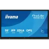 IIYAMA LFD 55 dalle IPS anti-reflet 40 pts 16:9 3840x2160 500cd/m² 8ms Tactile interact HPs DP 2xHDMI 2xUSB-C 6xUSB OPS Slot…