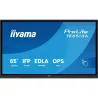 IIYAMA LFD 65 dalle IPS anti-reflet 40 pts 3840x2160 450cd/m² 8ms Tactile interactif 2xHPs DisplayPort 2xHDMI 2xUSB-C…