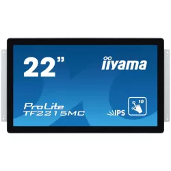 Moniteur IIYAMA 21.5Tactile PCAP 10 points FHD 1920x1080 14ms VGA DVI DP Noir sans cadre TF2215MC-B2"