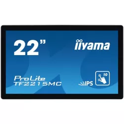 Moniteur IIYAMA 21.5Tactile PCAP 10 points FHD 1920x1080 14ms VGA DVI DP Noir sans cadre TF2215MC-B2"