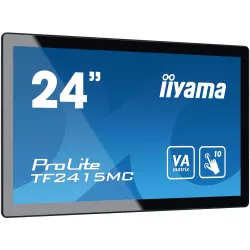 ECRAN IIYAMA23,8 Open Frame Tactil Noir PCAP 10pts 16:9 1920x1080 USB VGA HDMI Display Port 315cd/m² 16ms Pays/Portrait…