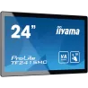 ECRAN IIYAMA23,8 Open Frame Tactil Noir PCAP 10pts 16:9 1920x1080 USB VGA HDMI Display Port 315cd/m² 16ms Pays/Portrait…