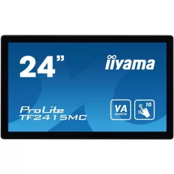ECRAN IIYAMA23,8 Open Frame Tactil Noir PCAP 10pts 16:9 1920x1080 USB VGA HDMI Display Port 315cd/m² 16ms Pays/Portrait…