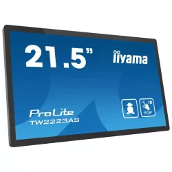 Ecran 21.5 Interactif Noir Tactile PCAP 10pts VA 24/7 1920x1080 16:9 400 cd/m² 18ms HDMI 5xUSB VESA 100x100 Microphone Hp…