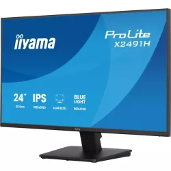 Ecran IIYAMA 24'' Noir dalle IPS Ultra mince 16:9 1920x1080 1ms 120Hz 350cd/m² 1500:1 Haut-parleurs DisplayPort HDMI Réduction…