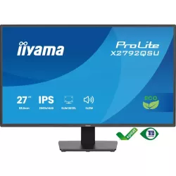 Ecran IIYAMA 27'' Noir dalle IPS LED Ultra mince 16:9 2560x1440 3ms 350 cd/m² 120Hz HDMI Displayport 2xUSB (3.2) Haut parleurs…