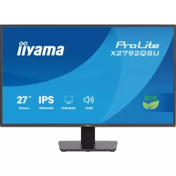 Ecran IIYAMA 27'' Noir dalle IPS LED Ultra mince 16:9 2560x1440 3ms 350 cd/m² 120Hz HDMI Displayport 2xUSB (3.2) Haut parleurs…