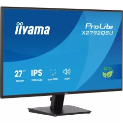 Ecran IIYAMA 27'' Noir dalle IPS LED Ultra mince 16:9 2560x1440 3ms 350 cd/m² 120Hz HDMI Displayport 2xUSB (3.2) Haut parleurs…