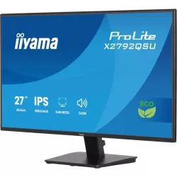 Ecran IIYAMA 27'' Noir dalle IPS LED Ultra mince 16:9 2560x1440 3ms 350 cd/m² 120Hz HDMI Displayport 2xUSB (3.2) Haut parleurs…