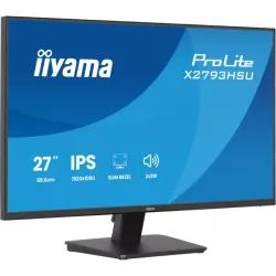 Ecran IIYAMA 27'' Dalle IPS Ultra mince 1920x1080 16:9 1ms 120Hz 350cd/m2 HDMI DisplayPort USB HUB (2x2.0) HPs TCO X2793HSU-B1