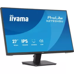Ecran IIYAMA 27'' Dalle IPS Ultra mince 1920x1080 16:9 1ms 120Hz 350cd/m2 HDMI DisplayPort USB HUB (2x2.0) HPs TCO X2793HSU-B1