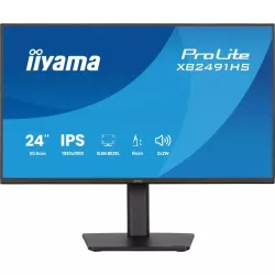 Ecran IIYAMA 24'' Noir IPS Ultra mince 16:9 1920x1080 1ms 120Hz 350cd/m² 1500:1 HPs DP HDMI Reduc fatigue oculaire 15cm pied…