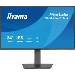Ecran IIYAMA 23,8" Noir IPS Ultra Mince 16:9 1ms 1920x1080 350cd/m² 120Hz HDMI DisplayPort 2xUSB HUB HPs TCO 15cm pied…