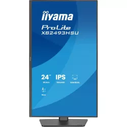 Ecran IIYAMA 23,8" Noir IPS Ultra Mince 16:9 1ms 1920x1080 350cd/m² 120Hz HDMI DisplayPort 2xUSB HUB HPs TCO 15cm pied…