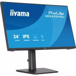 Ecran IIYAMA 23,8" Noir IPS Ultra Mince 16:9 1ms 1920x1080 350cd/m² 120Hz HDMI DisplayPort 2xUSB HUB HPs TCO 15cm pied…