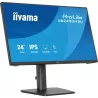 Ecran IIYAMA 23,8" Noir IPS Ultra Mince 16:9 1ms 1920x1080 350cd/m² 120Hz HDMI DisplayPort 2xUSB HUB HPs TCO 15cm pied…