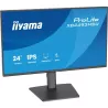 Ecran IIYAMA 23,8" Noir IPS Ultra Mince 16:9 1ms 1920x1080 350cd/m² 120Hz HDMI DisplayPort 2xUSB HUB HPs TCO 15cm pied…