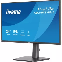 Ecran IIYAMA 23,8" Noir IPS Ultra Mince 16:9 1ms 1920x1080 350cd/m² 120Hz HDMI DisplayPort 2xUSB HUB HPs TCO 15cm pied…