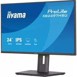 Ecran IIYAMA 24'' Ultra mince Noir IPS 1920x1080 16:9 120Hz 4ms 350cd/m² HDMI DP USB-HUB (2x 3.2 + 2xC) HPs 2 x 2W 15cm pied…