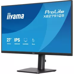 Ecran IIYAMA 27'' Noir dalle IPS Ultra mince 16:9 2560x1440 1ms 75Hz 350cd/m² 1000:1 HDMI DP HPs 2x2W VESA 100x100 15cm pied…