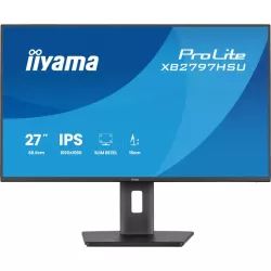 Ecran IIYAMA 27" Noir Ultra mince dalle IPS 16:9 1920x1080 120Hz 350 cd/m² 4ms DP HDMI HPs 4xUSB HUB (2x3.2 2xType C) HPs 15cm…