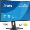 Ecran IIYAMA 27" Noir Ultra mince dalle IPS 16:9 1920x1080 120Hz 350 cd/m² 4ms DP HDMI HPs 4xUSB HUB (2x3.2 2xType C) HPs 15cm…