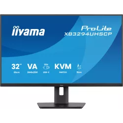 Ecran IIYAMA 32" dalle VA 4K UHD 3840x2160 2ms 16:9 HPs 400cdm² 2xHDMI DisplayPort 4xUSB USB-C DOCK 15 cm pied réglab hauteur…
