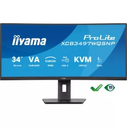 Ecran IIYAMA 34 VA 21:9 incurvé 1500R 3440x1440 0.4ms 120Hz 350 cd/m² HPs 2xHDMI DP 1xUSB-C 4xUSB(2x3.2 2xType C) 1 dock USB-C…