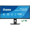 Ecran IIYAMA 34 VA 21:9 incurvé 1500R 3440x1440 0.4ms 120Hz 350 cd/m² HPs 2xHDMI DP 1xUSB-C 4xUSB(2x3.2 2xType C) 1 dock USB-C…