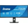 Ecran IIYAMA 34 VA 21:9 incurvé 1500R 3440x1440 0.4ms 120Hz 350 cd/m² HPs 2xHDMI DP 1xUSB-C 4xUSB(2x3.2 2xType C) 1 dock USB-C…