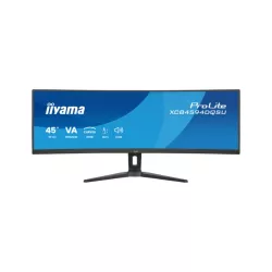 Ecran IIYAMA 45" Noir VA 32:9 incurvé 1500R 5120x1440 UWQHD 2ms 75Hz 450 cd/m² HPs 2xDP 2xHDMI USB-C 4xUSB HUB 13cm pied…