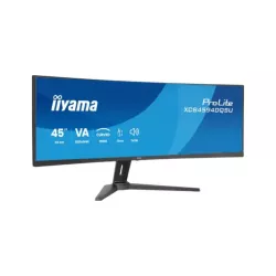 Ecran IIYAMA 45" Noir VA 32:9 incurvé 1500R 5120x1440 UWQHD 2ms 75Hz 450 cd/m² HPs 2xDP 2xHDMI USB-C 4xUSB HUB 13cm pied…