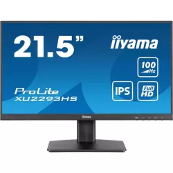 Ecran IIYAMA 21.5 Noir IPS 16:9 1ms ULTRA MINCE 1920x1080 100Hz 300 cd/m² 1ms HDMI Displayport HPs 2x1W Réduc lumière bleue 3…