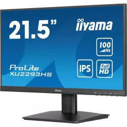 Ecran IIYAMA 21.5 Noir IPS 16:9 1ms ULTRA MINCE 1920x1080 100Hz 300 cd/m² 1ms HDMI Displayport HPs 2x1W Réduc lumière bleue 3…