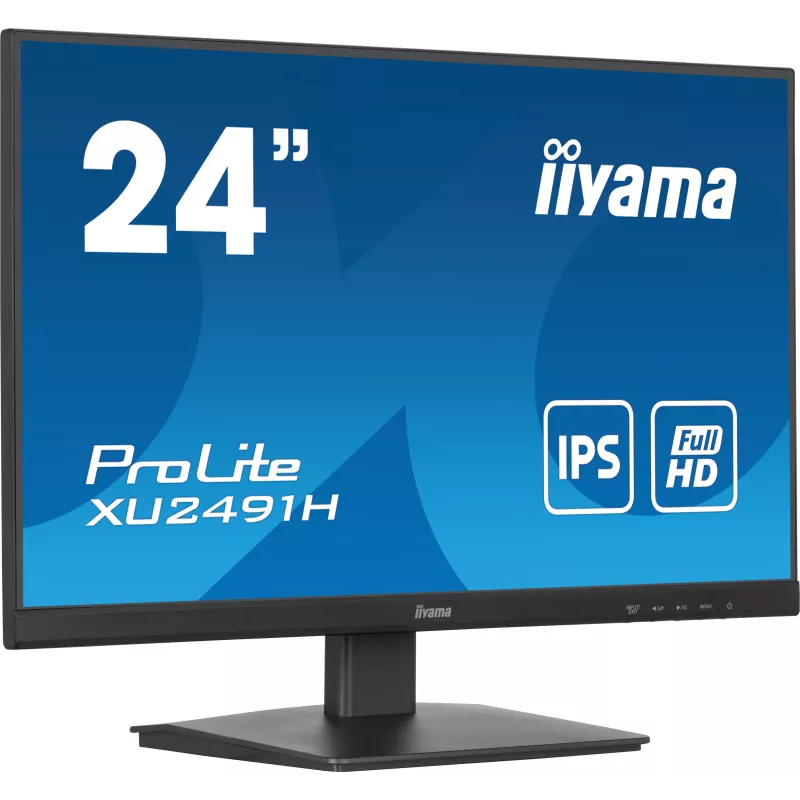 Ecran IIYAMA 24'' Noir dalle IPS Ultra mince 16:9 1920x1080 0.5ms 100Hz 300cd/m² 1300:1 HDMI DP VESA 100x100 3 côtés sans…