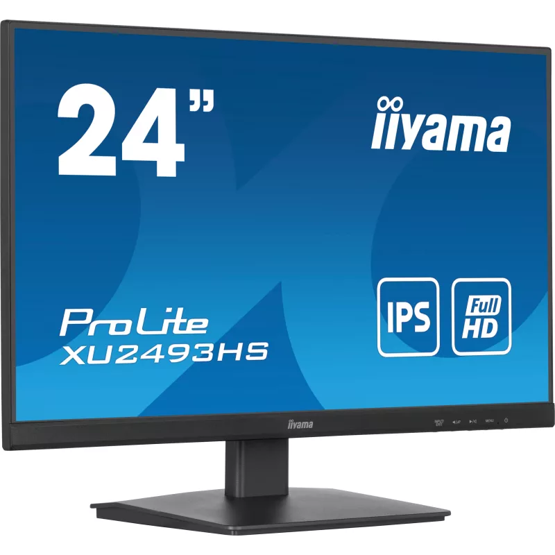 Ecran IIYAMA 23,8'' Noir dalle IPS Ultra mince 16:9 1920x1080 0.5ms 100Hz 250 cd/m² HDMI Displayport HPs VESA 100x100 TCO…