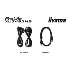 Ecran IIYAMA 23,8'' Noir dalle IPS Ultra mince 16:9 1920x1080 0.5ms 100Hz 250 cd/m² HDMI Displayport HPs VESA 100x100 TCO…