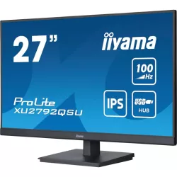 Ecran IIYAMA 27 dalle IPS ULTRA MINCE 2560x1440 0.4ms 100Hz 250 cd/m² HDMI DisplayPort USB HUB (4x3.0) HPs TCO VESA 100x100…