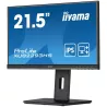 Ecran IIYAMA 21.5 Noir IPS 16:9 1ms ULTRA MINCE 1920x1080 250 cd/m² 3ms VGA HDMI Displayport HPs 2x1W Pied réglable en hauteur…