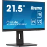 Ecran IIYAMA 21.5 Noir IPS 16:9 1ms Ultra Mince 1920x1080 100Hz 300 cd/m² HDMI DP 2xHPs 2xUSB HUB 2.0 15cm pied réglable en…