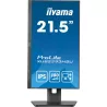 Ecran IIYAMA 21.5 Noir IPS 16:9 1ms Ultra Mince 1920x1080 100Hz 300 cd/m² HDMI DP 2xHPs 2xUSB HUB 2.0 15cm pied réglable en…
