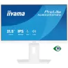 Ecran IIYAMA 21.5" Blanc IPS 16:9 1ms Ultra Mince 1920x1080 100Hz 300 cd/m² HDMI DP HPs 2xUSB HUB 2.0 15cm pied réglable en…
