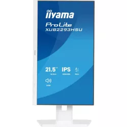 Ecran IIYAMA 21.5" Blanc IPS 16:9 1ms Ultra Mince 1920x1080 100Hz 300 cd/m² HDMI DP HPs 2xUSB HUB 2.0 15cm pied réglable en…