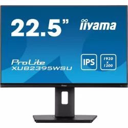 Ecran IIYAMA 23'' LED IPS 16:10 4ms1920x1080 VGA HDMI DisplayPort Hub USB 13cm pied réglable en haute Pivot XUB2395WSU-B5
