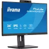 ECRAN 23.8 IIYAMA dalle IPS avec Webcam et microphone 4ms 1920x1080 250 cd/m2 100Hz HDMI DisplayPort USB-HUB(3x3.2) Haut…